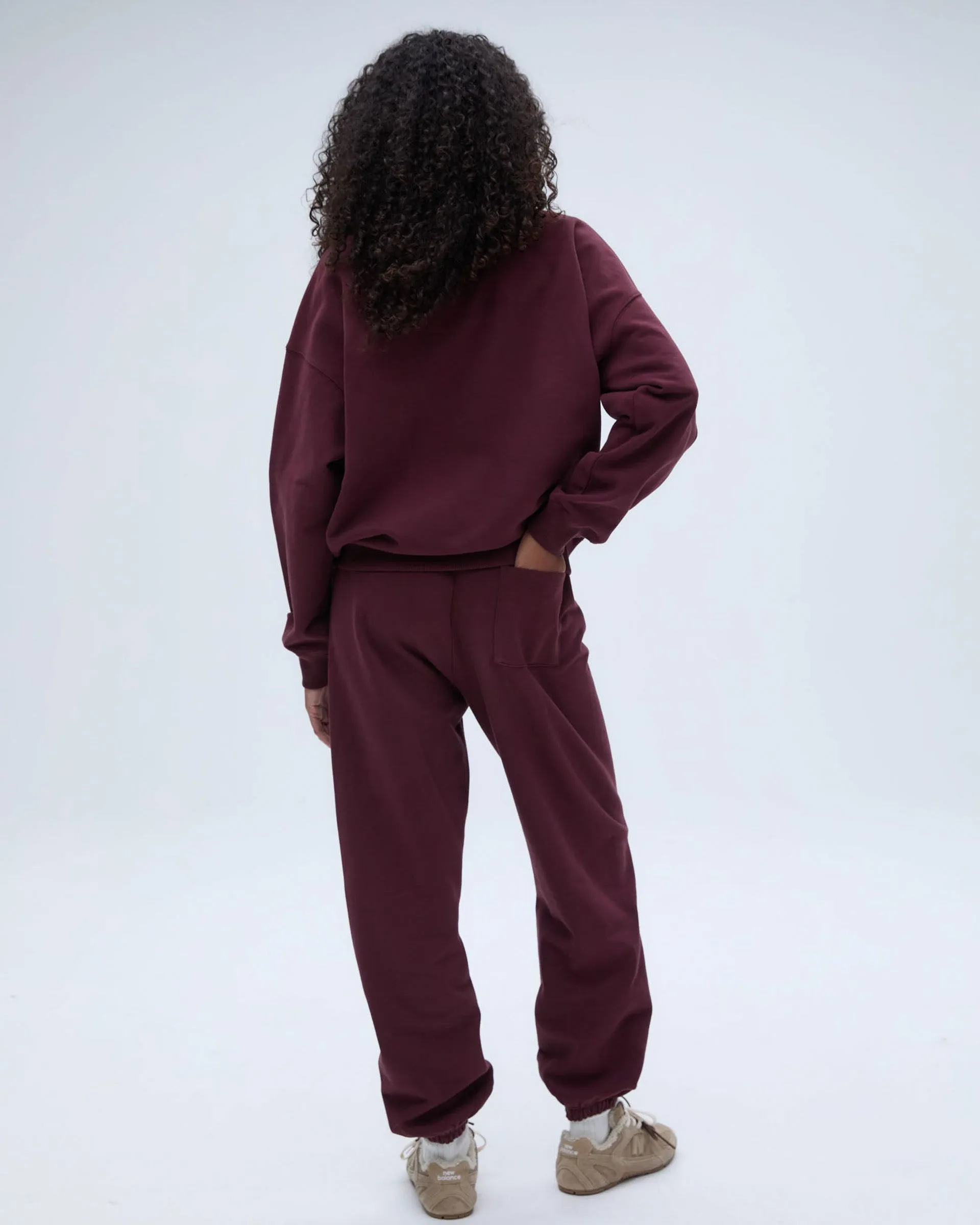 Pocket Reinforcement ADA Sweatpants - Burgundy