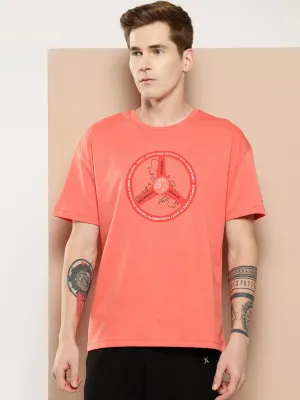 Stretch Fabric Tech Edge Alcis Men Typography Printed Sports T-shirt