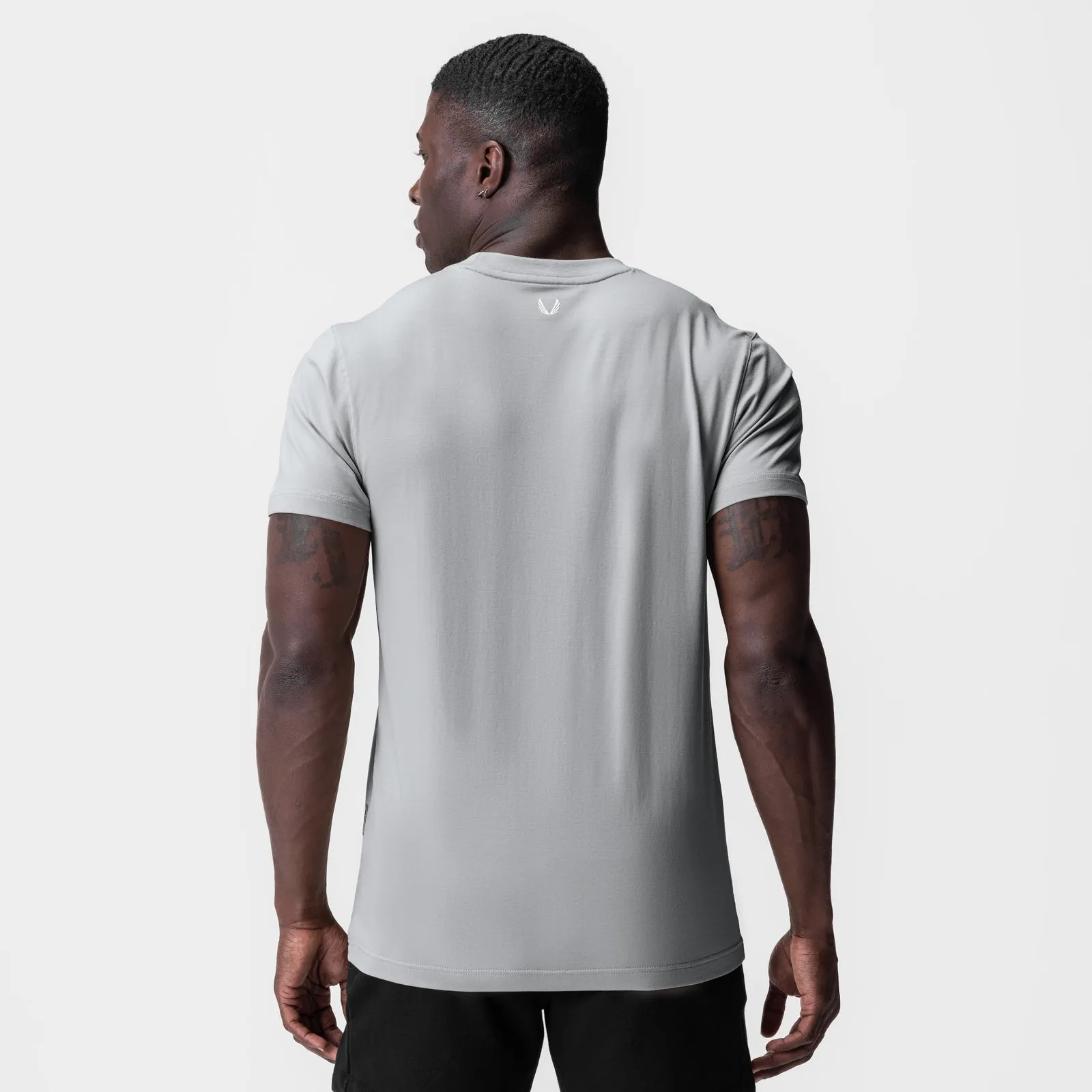Ergonomic Cut Anti Pilling Treatment 0923. Supima? Essential Tee - Slate Grey