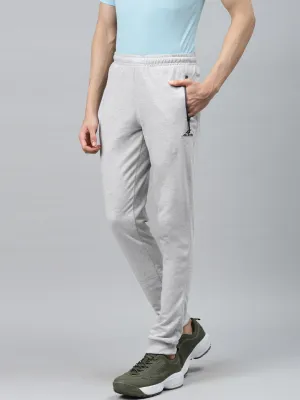 Alcis Men Solid GREY MELANGE Track Pants Premium Stretch