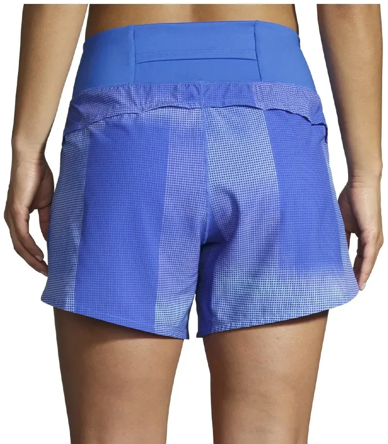 water sports use Recycled Polyester Brooks Chaser 5 Inch Womens Running Shorts - Blue