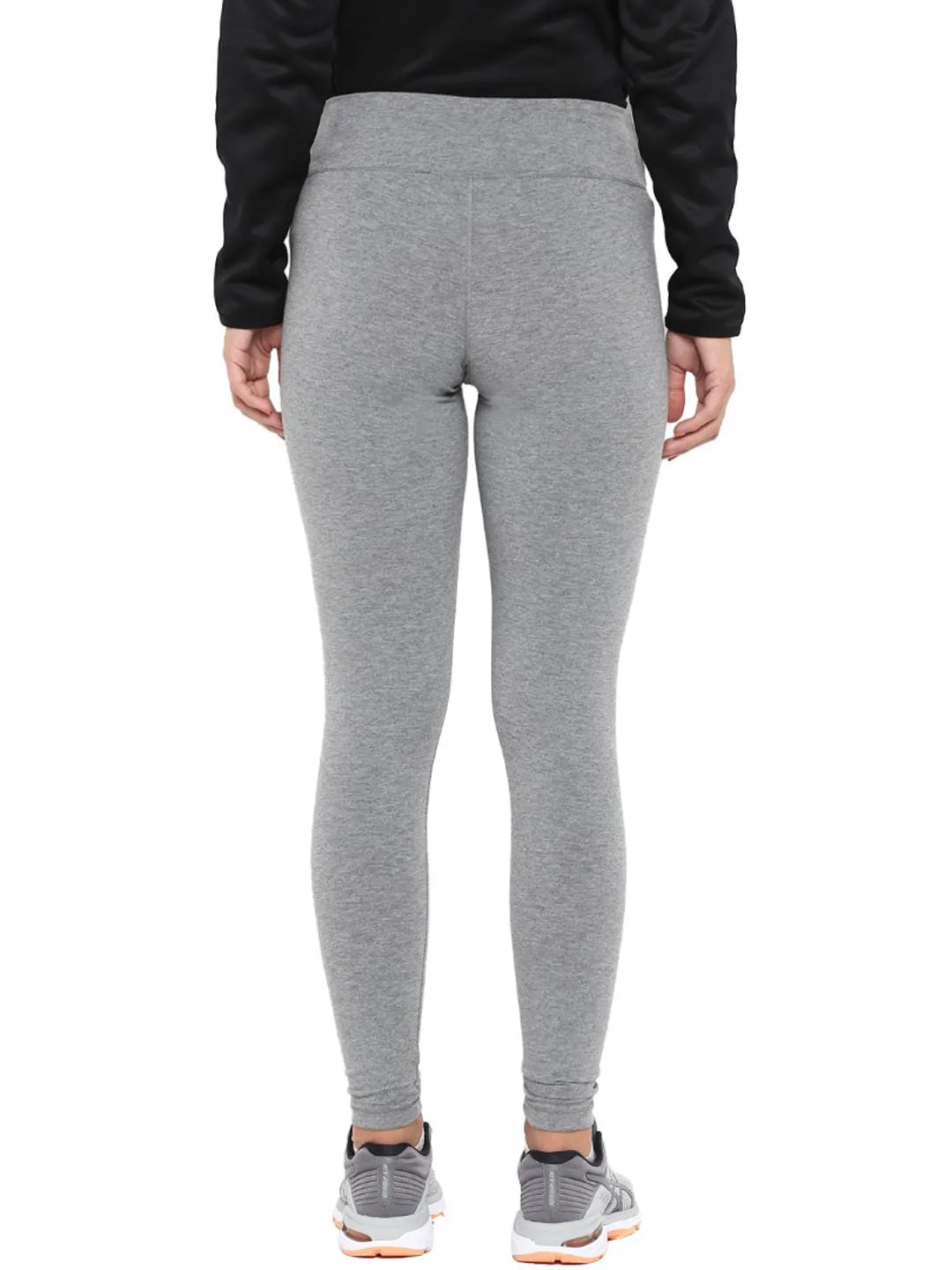 Travel Enthusiast Flexible Wear Abrasion Resistant Fabric Alcis Women Solid Grey Tights