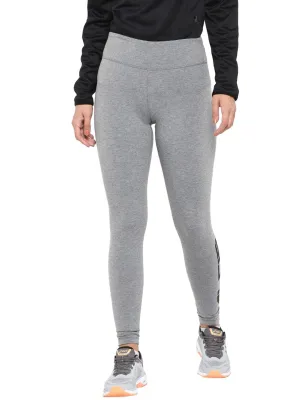 Alcis Women Solid Grey Tights Work Commute Outdoor Lover