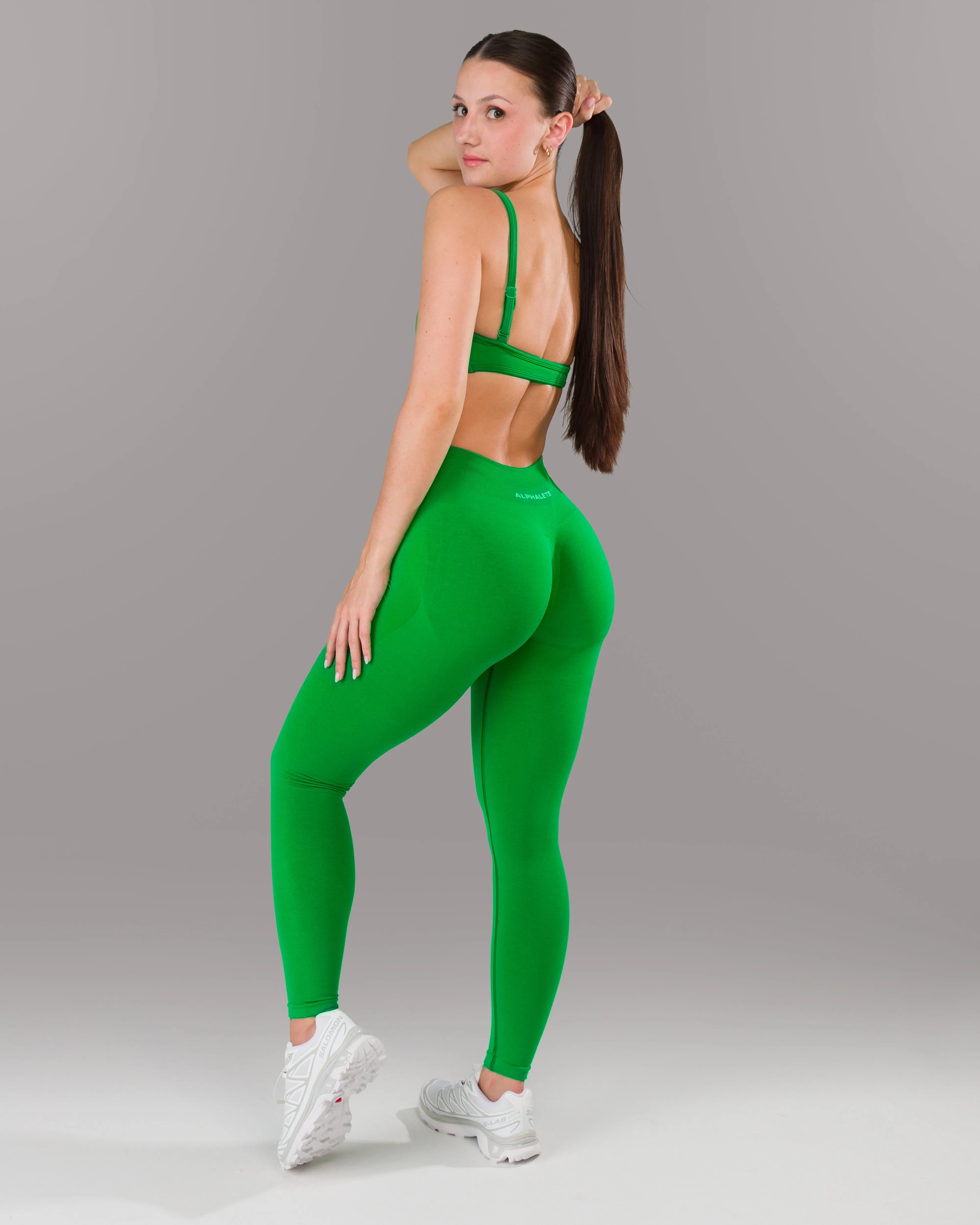 Pump Legging - Emerald Green Tall Fit Studio Practice Long Wearing