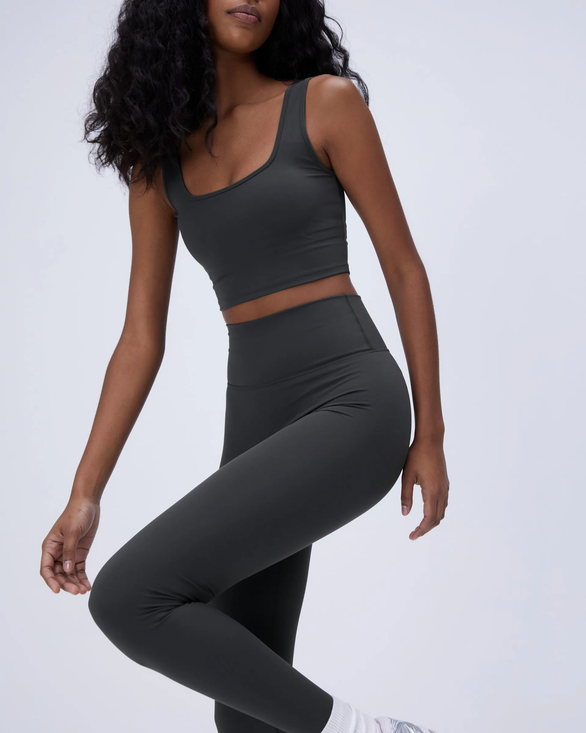 City Walk Rib Knit Ultimate Leggings - Graphite Grey