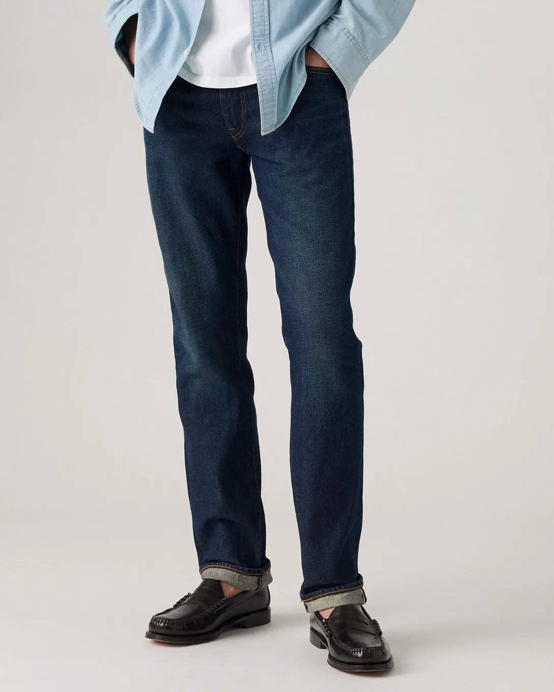 All Occasion Articulated Knee Shape Levi's? 511 Slim Fit Selvedge Mens Jeans - Sneaker Wave