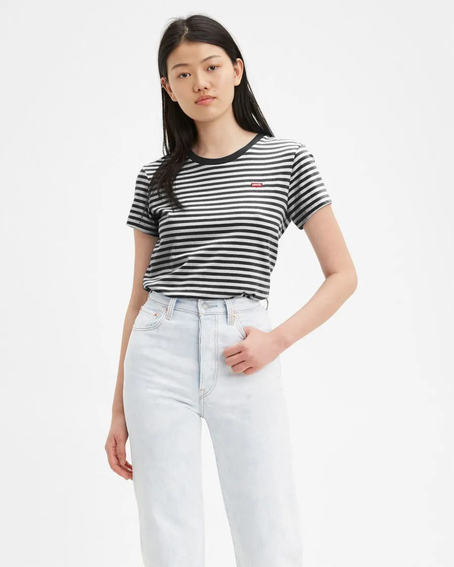 Levi's? Womens Perfect Tee - Raita Stripe / Caviar Daily Wear Festival Outfit