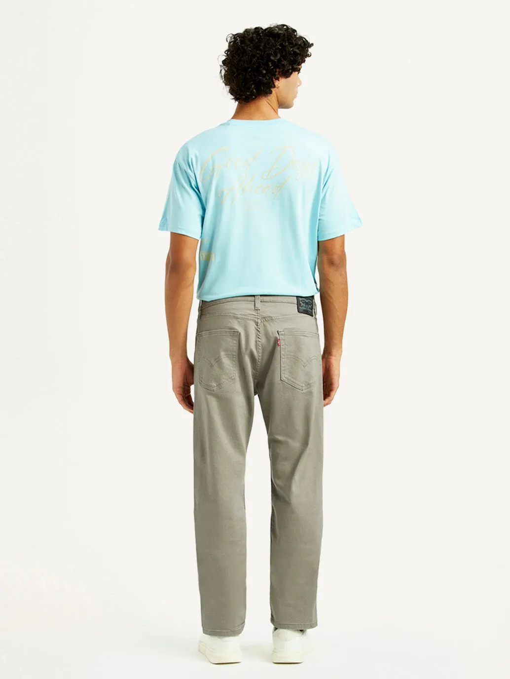 Subtle design Work Meeting Beach Day Men's 505 Grey Overdyed Straight Fit Mid Rise Jeans