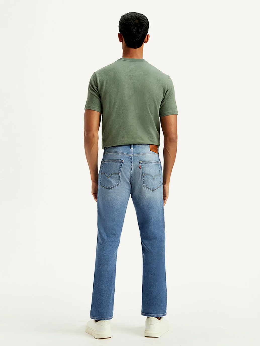 Classic Five Pocket Design Relaxed Aesthetic Men's 541 Blue Athletic Tapered Fit Mid Rise Jeans