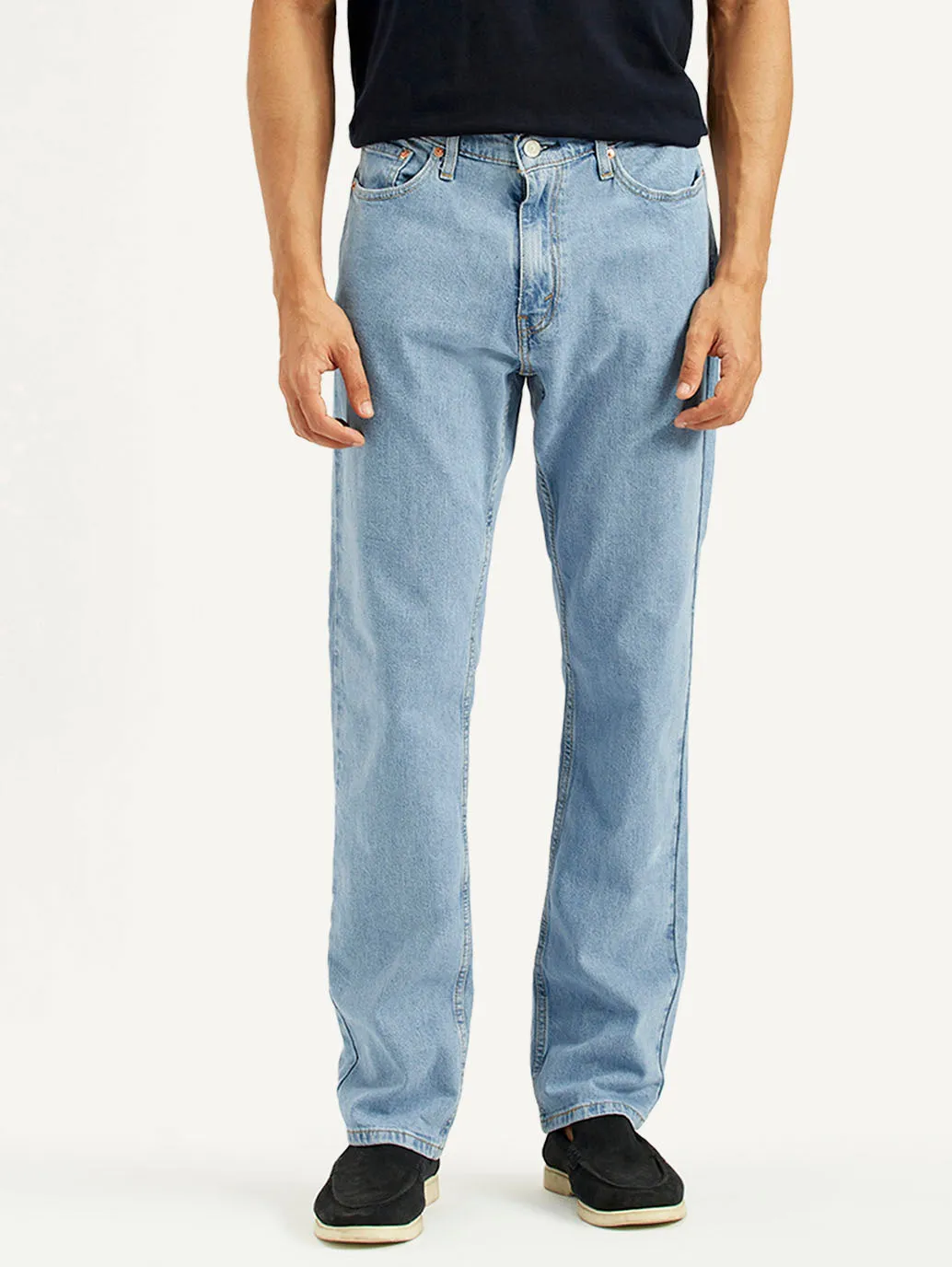 Men's 541 Light Blue Athletic Tapered Fit Mid Rise Jeans Relax Fit
