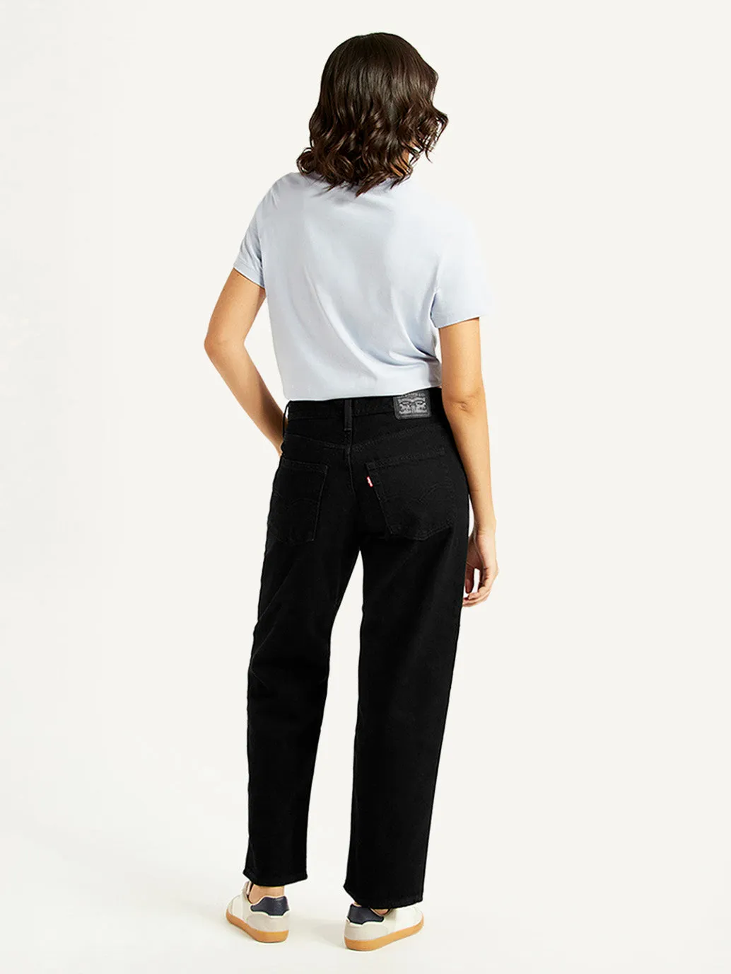 Streetwear Fan Premium Women's 94 Black Baggy Fit High Rise Jeans