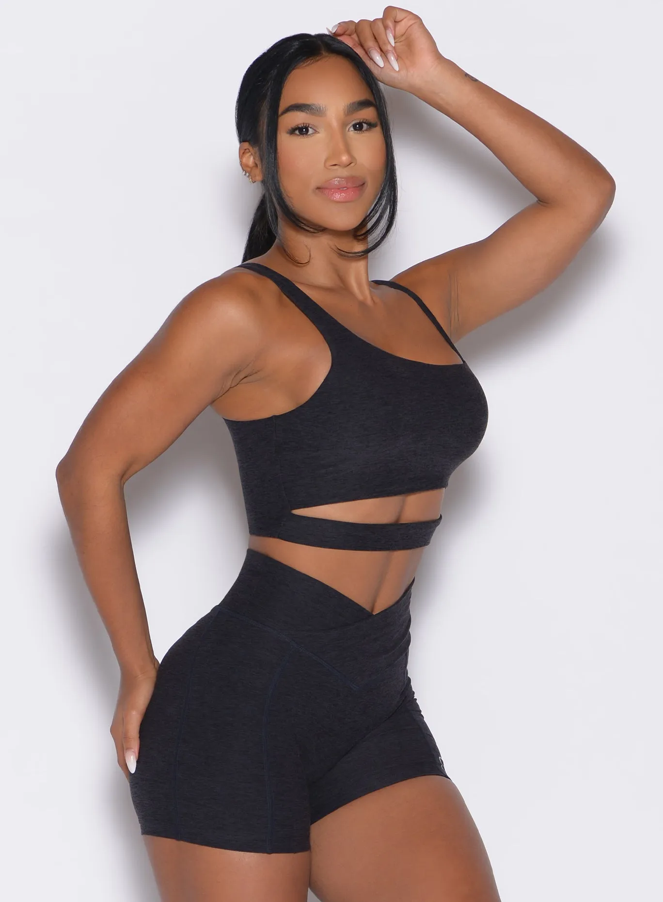 Asymmetrical Slit Bra Lightweight Lingerie Pre-workout preparation