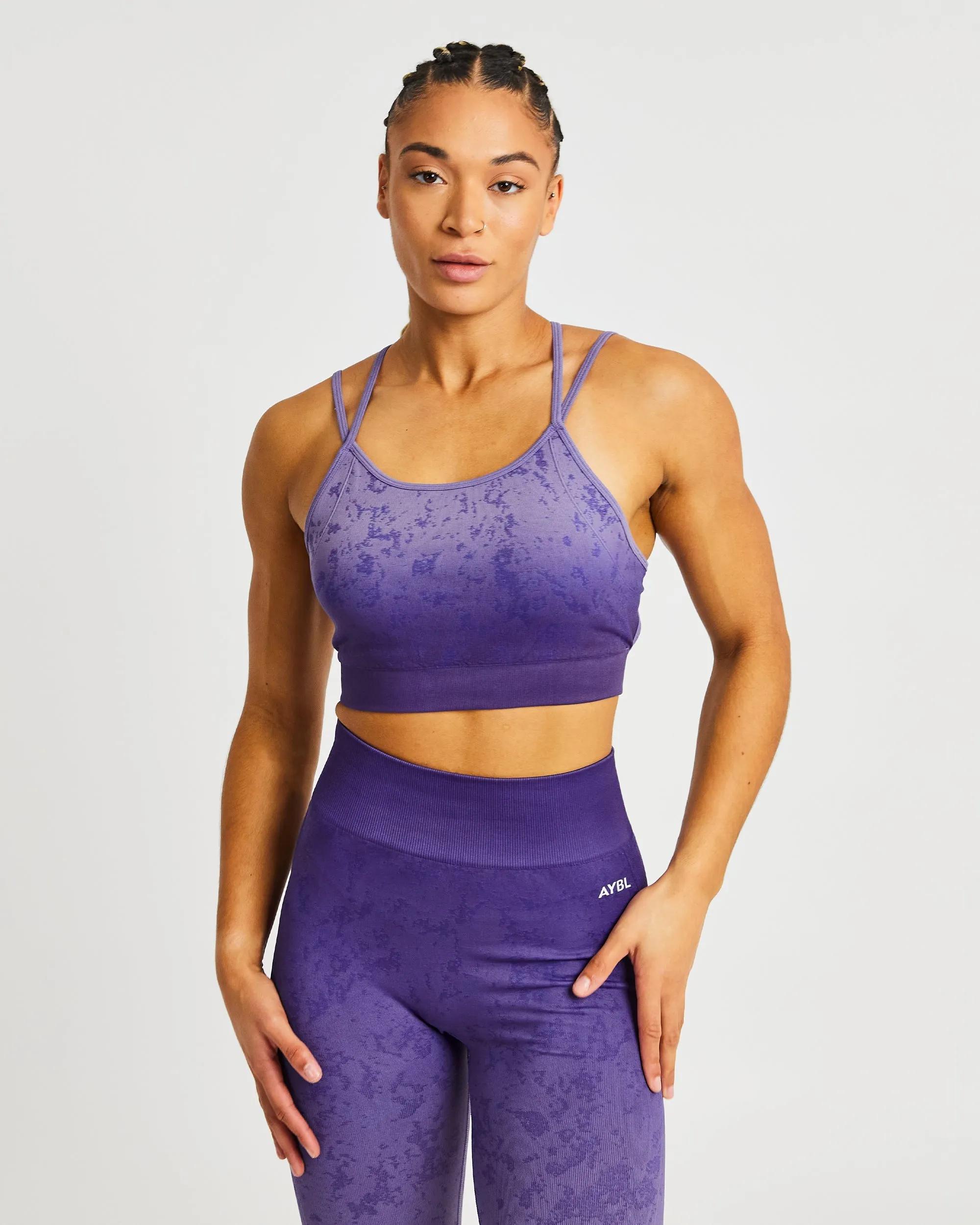 Flare Seamless Sports Bra - Purple Dance lovers