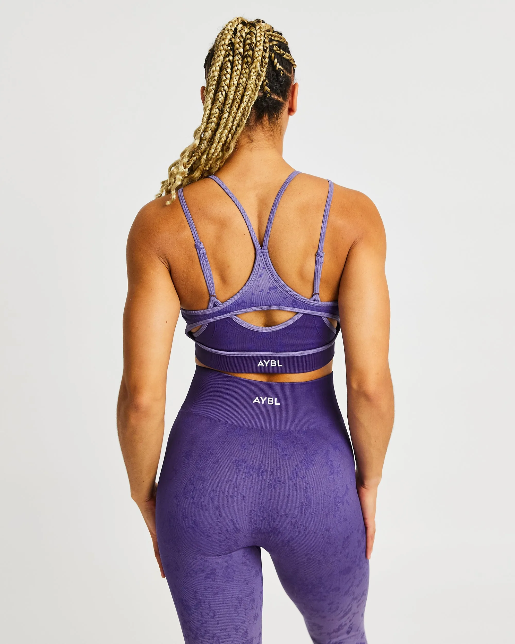 Sports fans Flare Seamless Sports Bra - Purple
