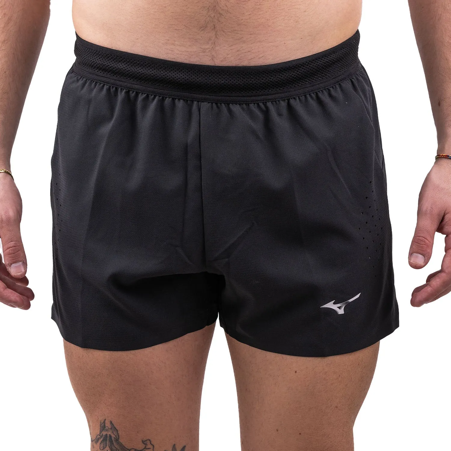 Mizuno Tech Light 3.5 Inch Mens Running Shorts - Black Versatile Shorts