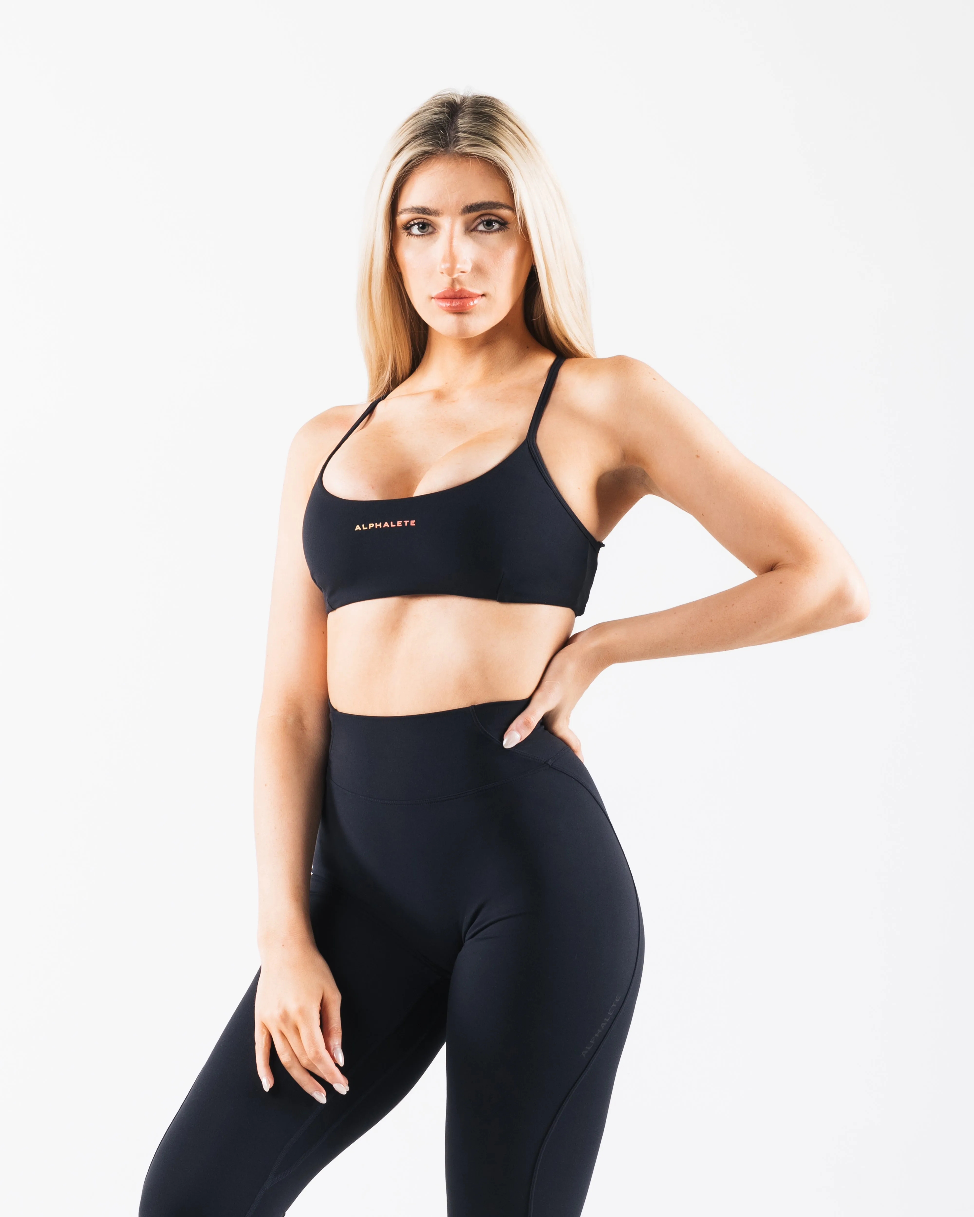 Non-Chafing Edge Aura 3 Strap Bra - Blackfire