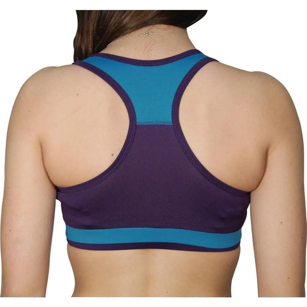 Athletic competitions More Mile Prime Womens Running Crop Top - Blue