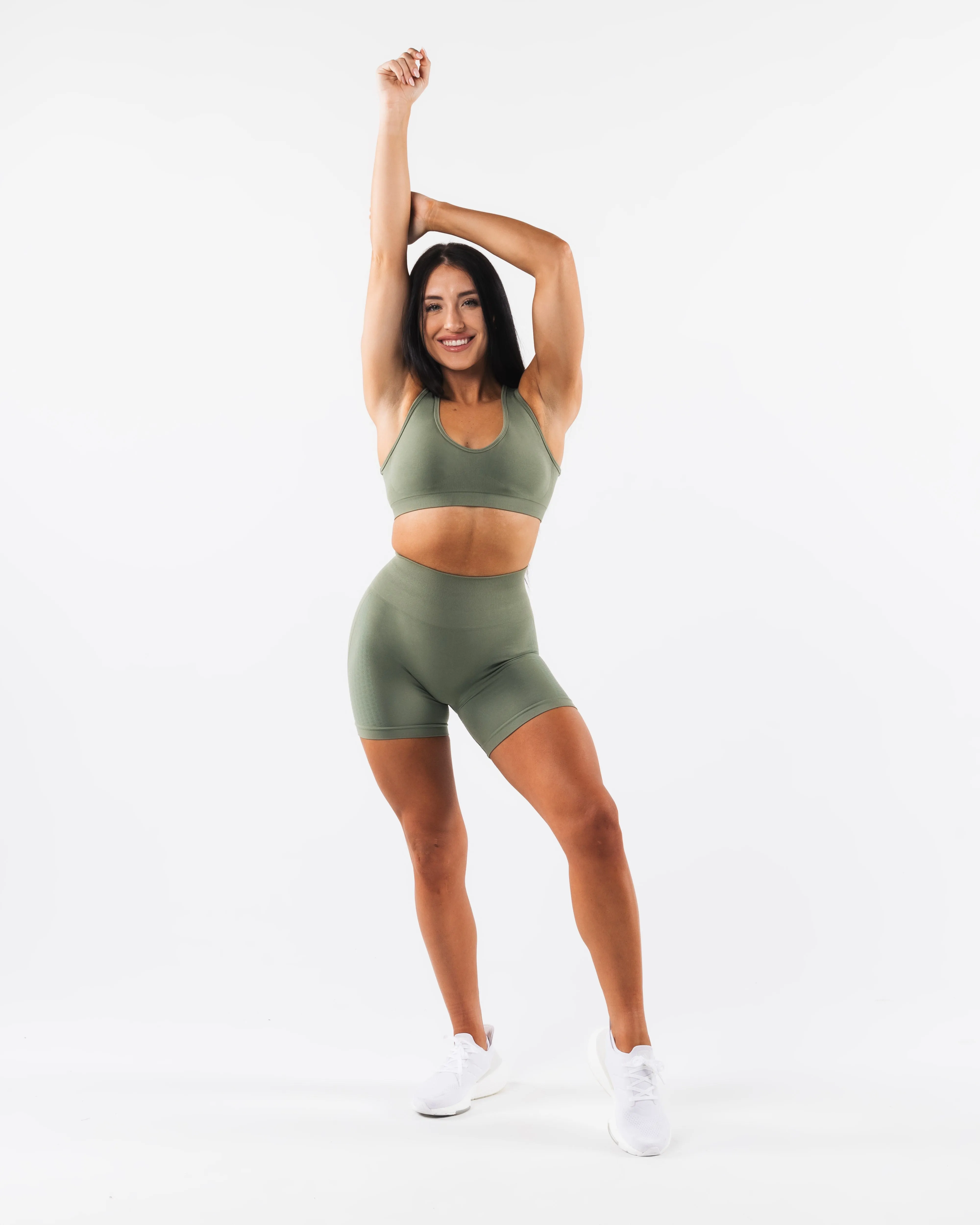 Amplify Contour Bra - Noble Green Durable Design