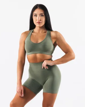 Amplify Contour Bra - Noble Green Seamless Feel Lightweight