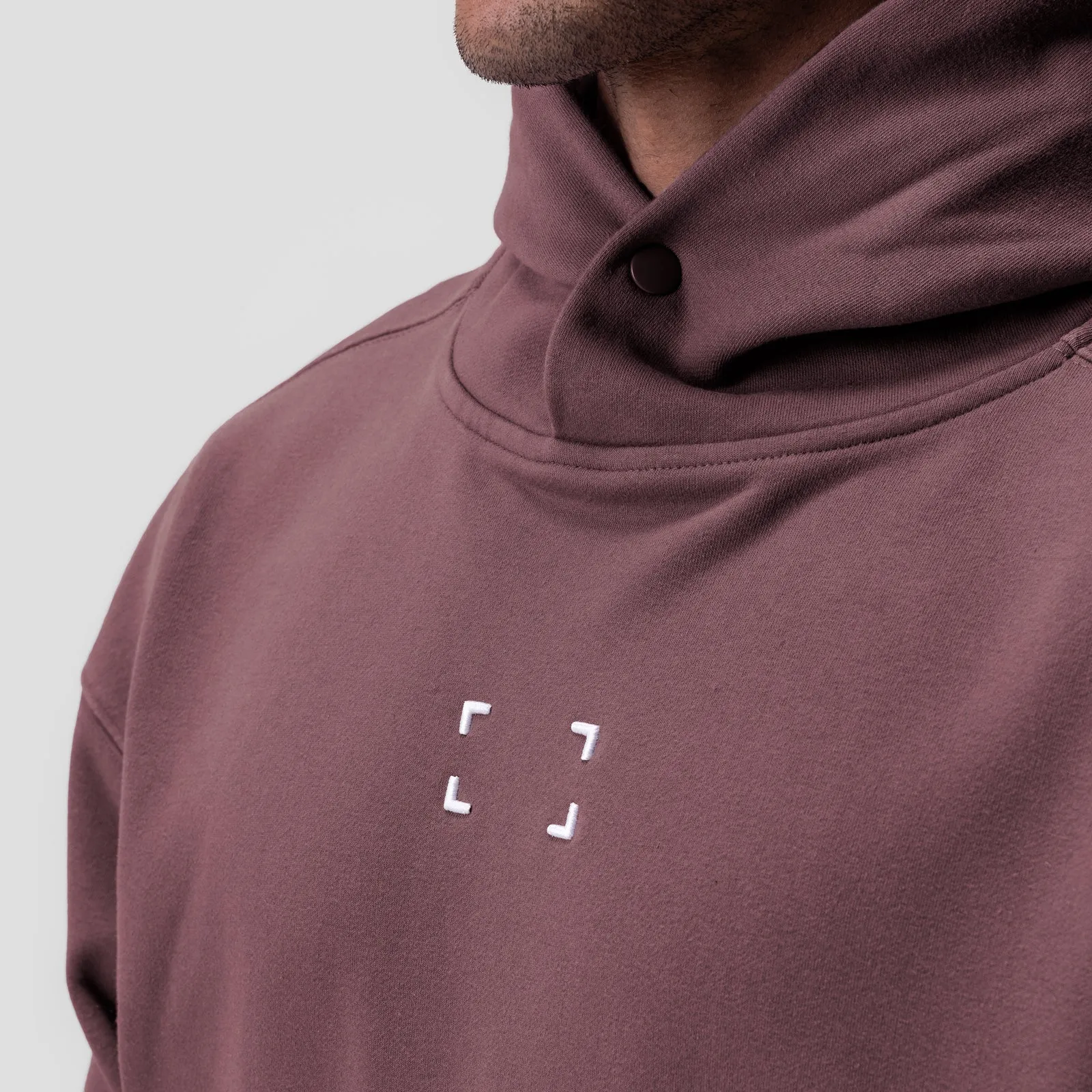Antelope like Neutral Tones 0648. Tech-Terry? Hoodie - Nightshade "Space Bracket"