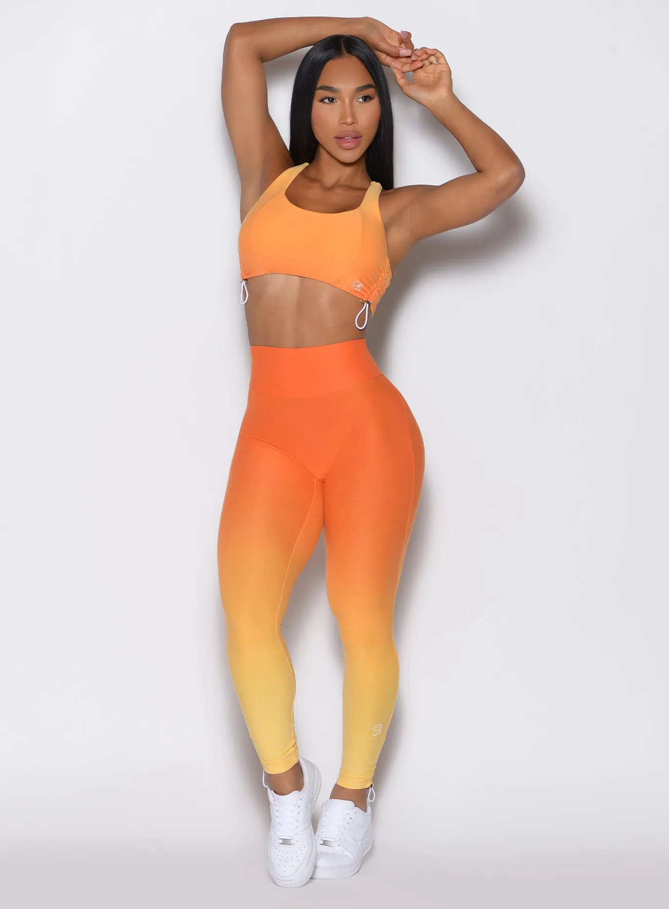 Butt Lifting Design Rib Knit Mountain Hike Toggle Leggings
