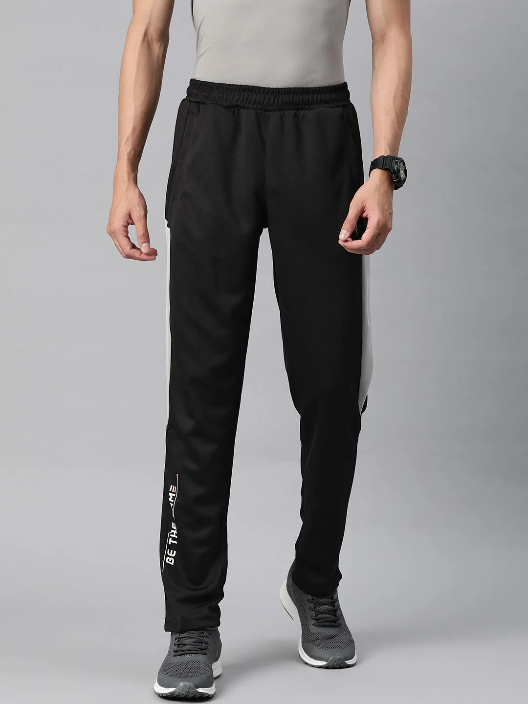 Flexible Motion OrganicCotton Alcis Men Self Design Slim-Fit Track Pants