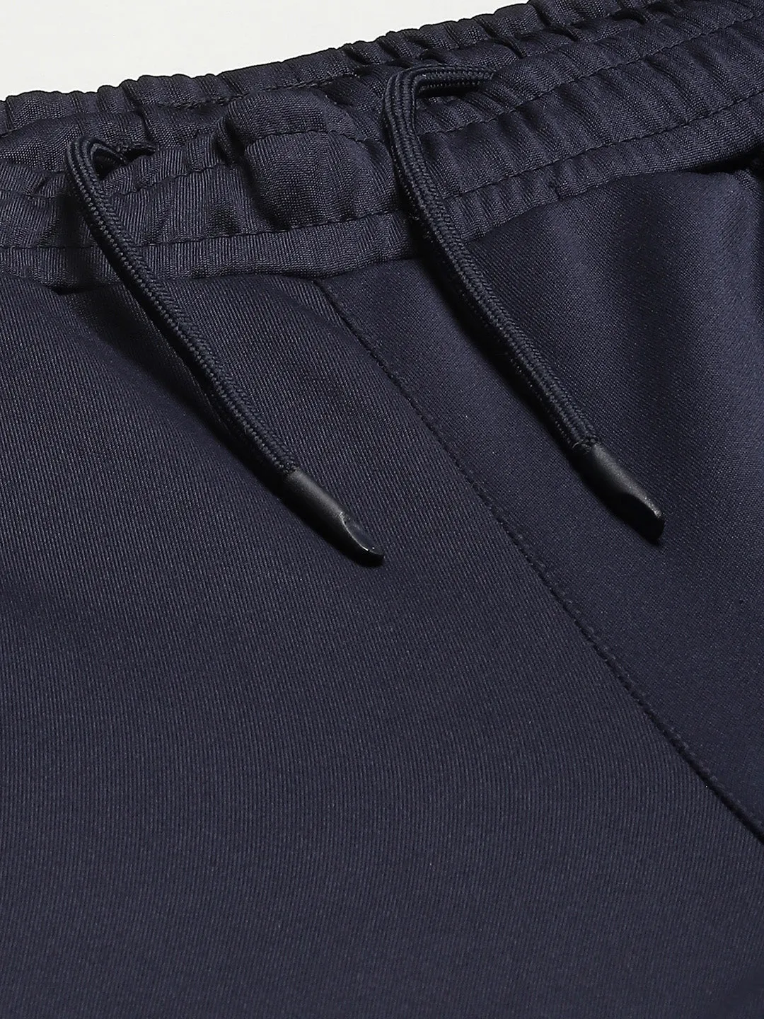 Functional Waist Alcis Men Navy Blue Typography Print Slim Fit Running Track Pants