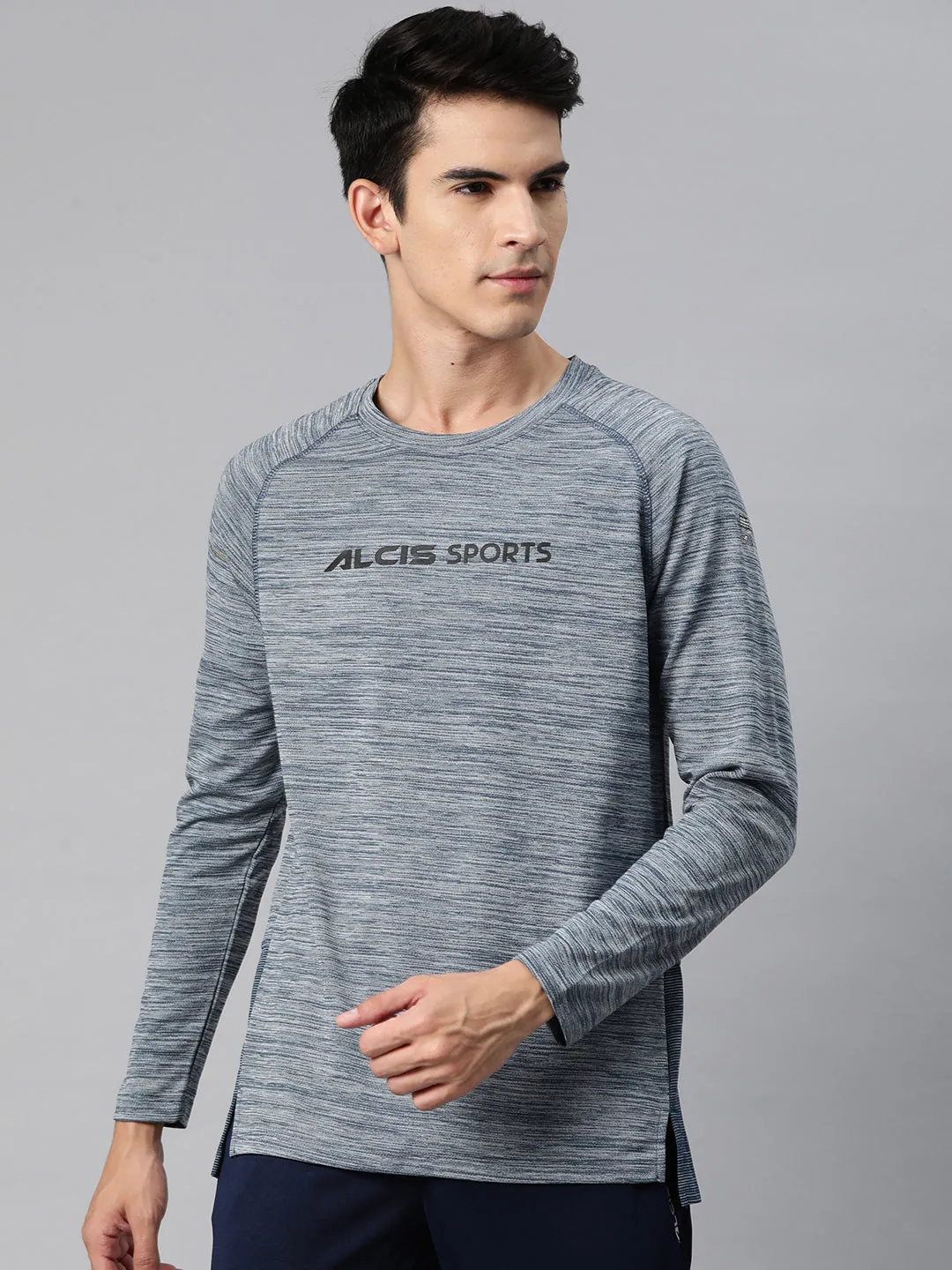 Alcis Men Brand Logo Printed Anti Static Slim Fit T-shirt Heavy Silk LowProfile Design