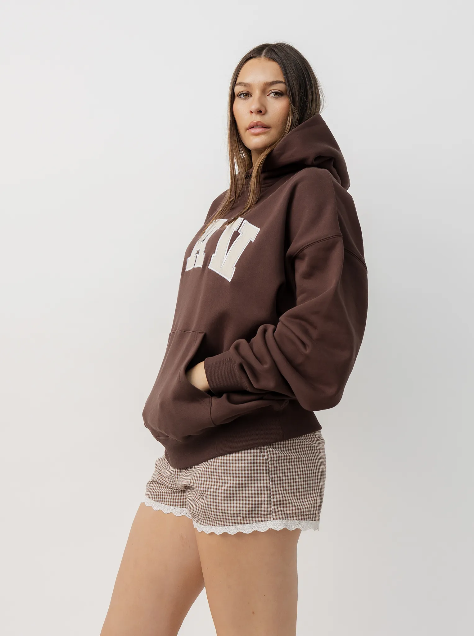 Sustainable Choice Androgynous style Applique Hoodie