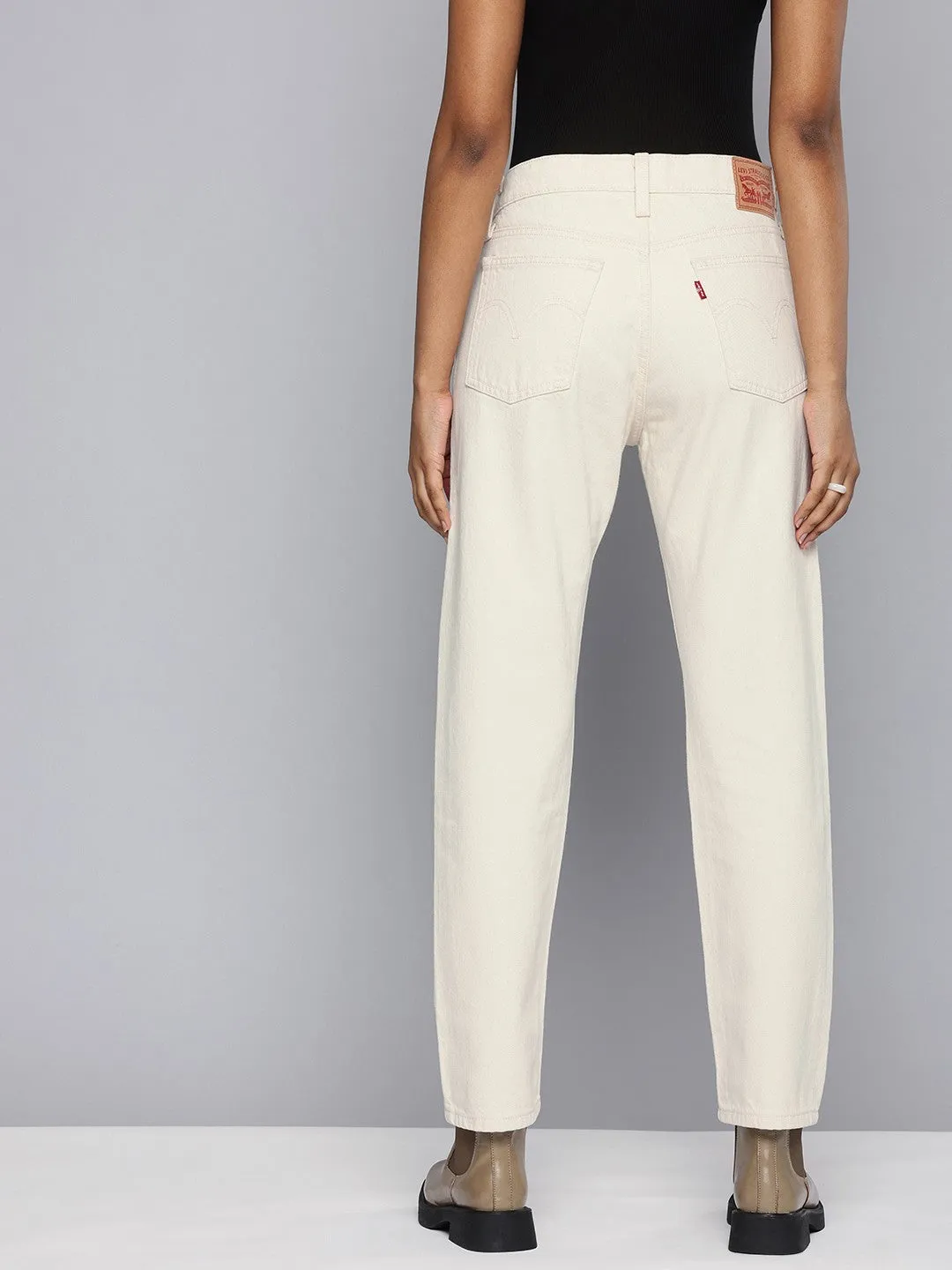 Outfit Vibe Abrasion Resistant Surface Women's Off White Wedgie Straight Fit High Rise Jeans
