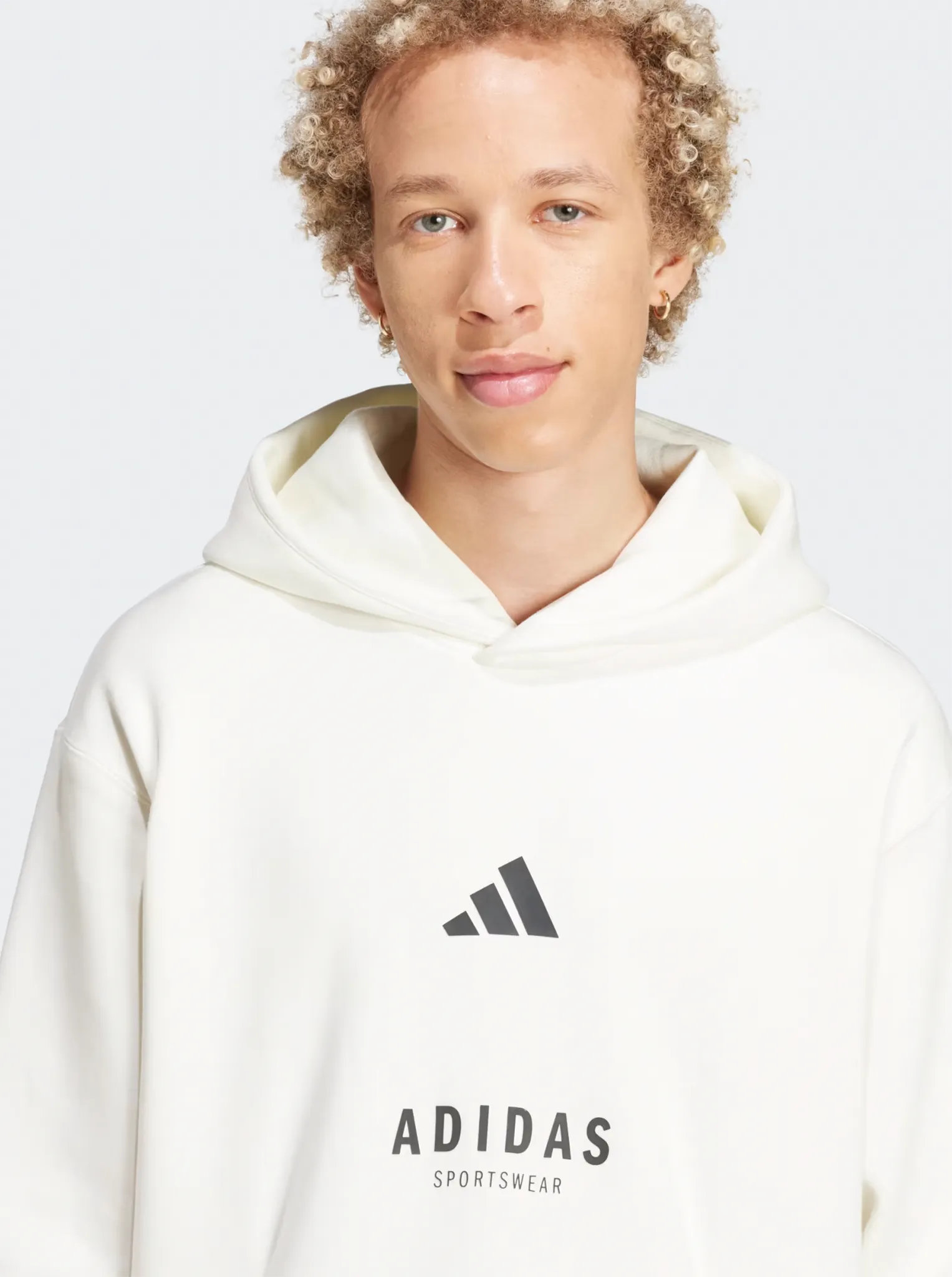 All SZN Fleece Graphic Hoodie Mainstream fashion Half Moon Collar