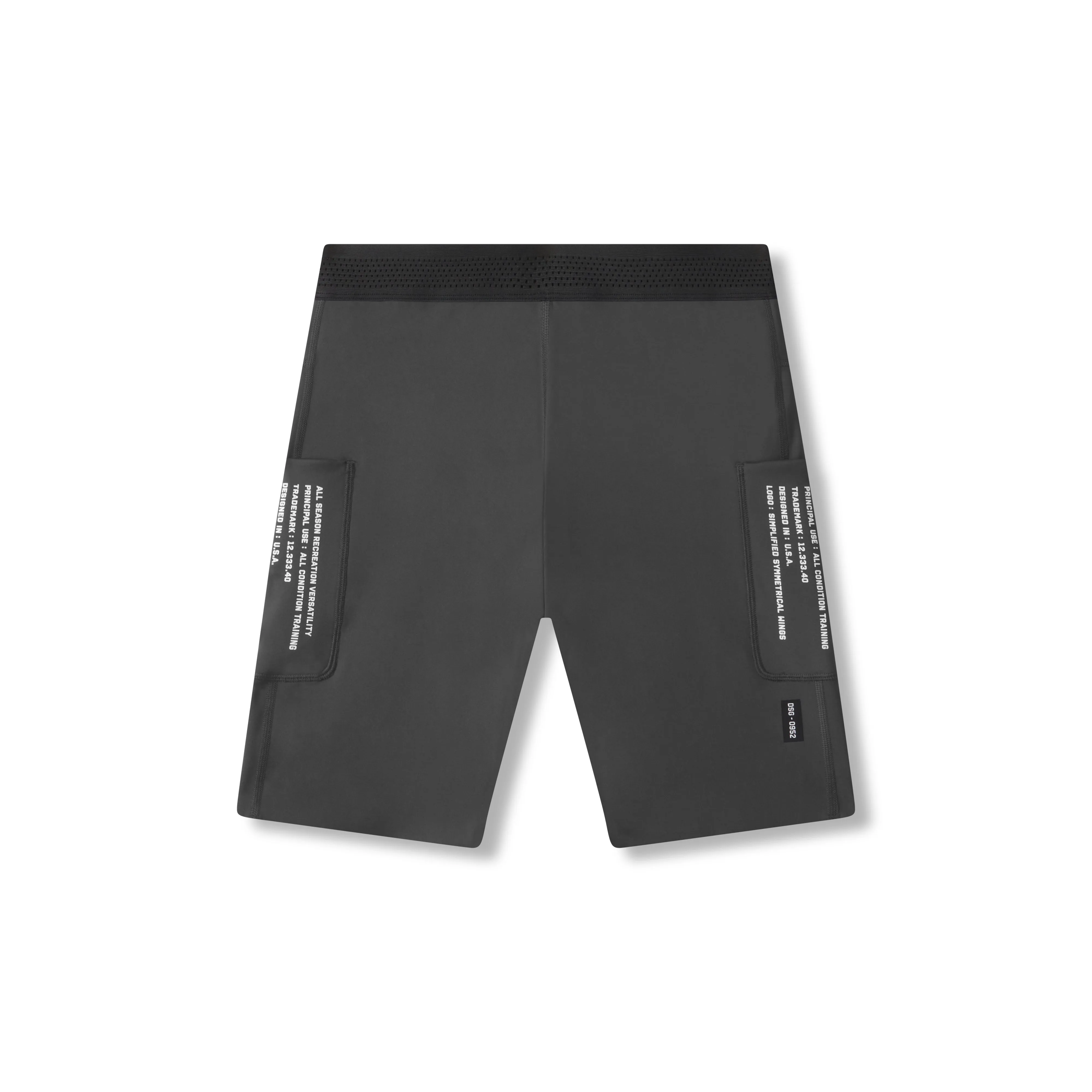 Anti Chafe Seamless polo shirt 0952. WarpFlexx? Utility Speed Short - Space Grey