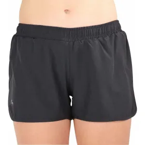anti static coating More Mile Core 2 In 1 Womens Running Shorts - Black