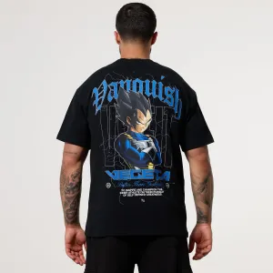 Vanquish DBS Vegeta Black T-Shirt Anti Odor Technology Cool and Comfortable