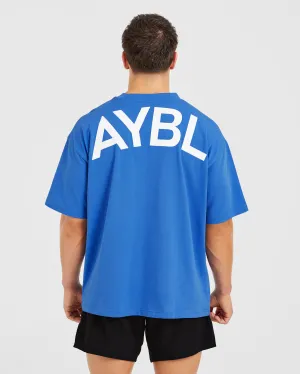 Weekend Wear Essential Oversized T Shirt - Cobalt