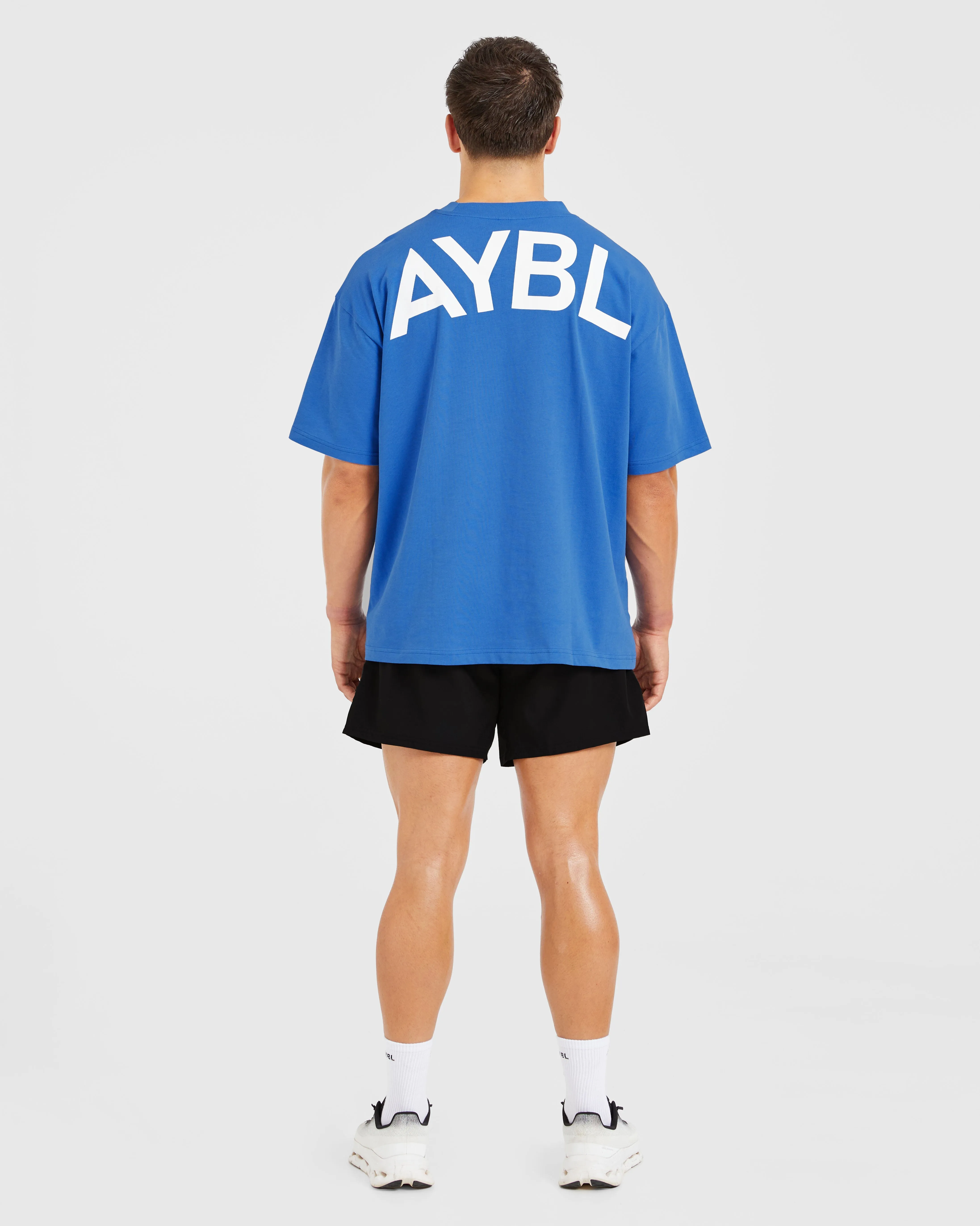 AntiStatic Properties Relaxed Fashion Essential Oversized T Shirt - Cobalt