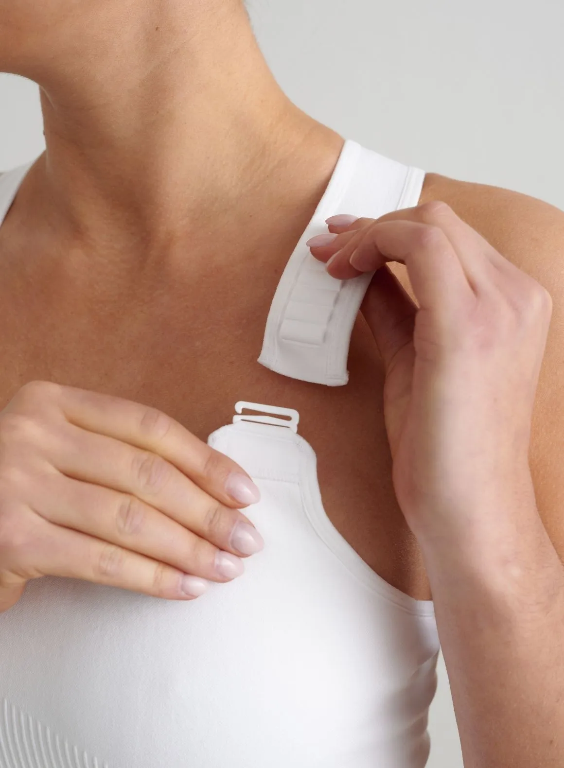 White Ribbed Seamless High Support Bralette Performance Improvement