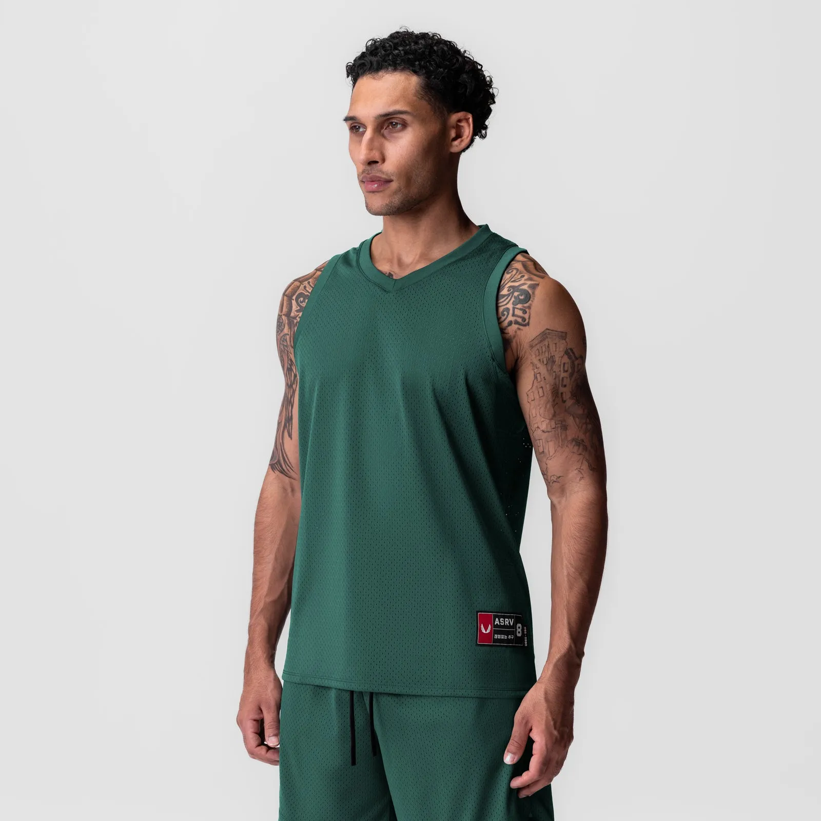Research - enabling 0990. Ion-Mesh Basketball Jersey - Forest Green