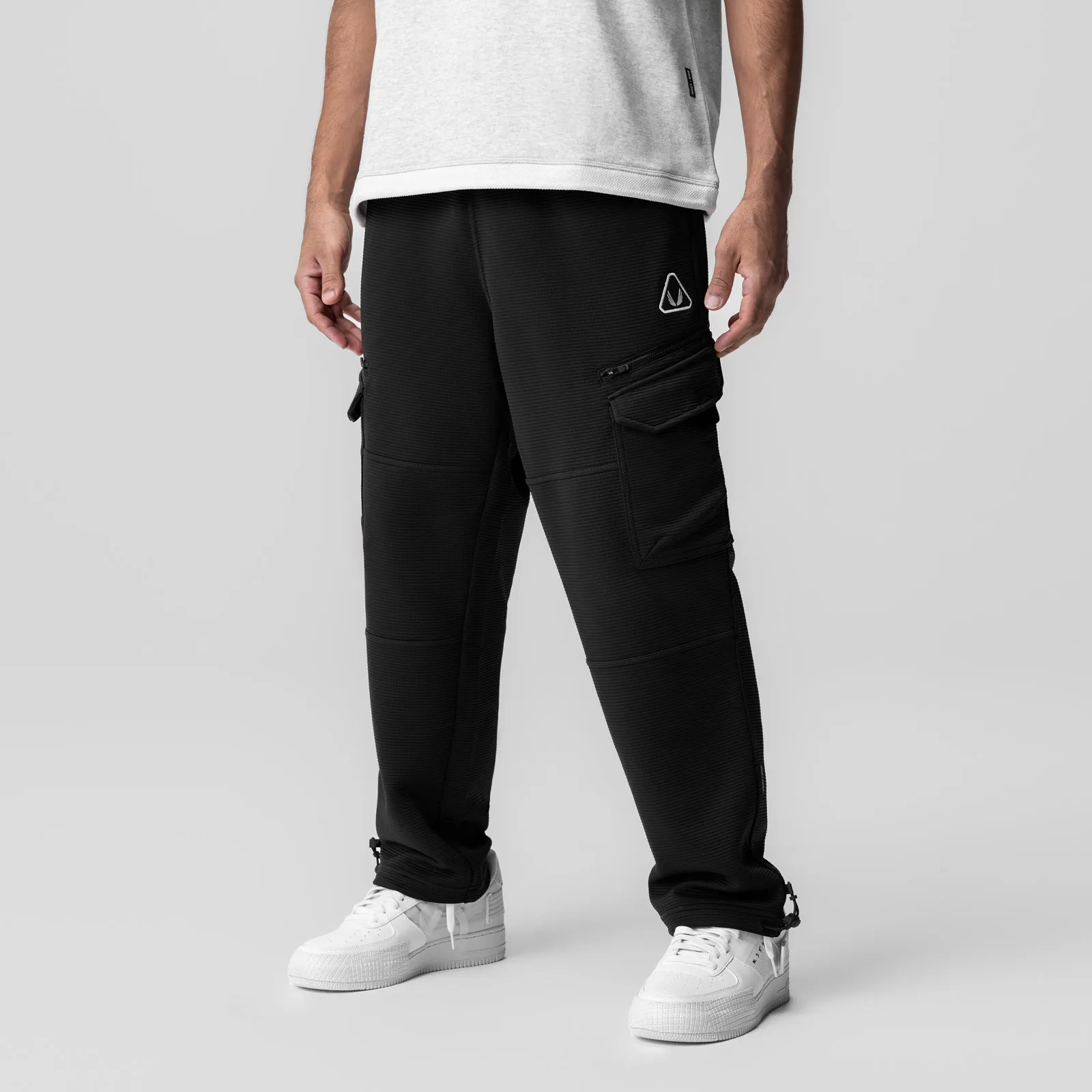 1033. Deltapeak? Cargo Cinch Jogger - Black FunctionalZipper Heat Control