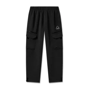 1033. Deltapeak? Cargo Cinch Jogger - Black Solid shade