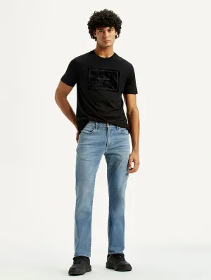 Men's Redloop 511 Dark Indigo Slim Fit Mid Rise Jeans Affordable Autumn Days Breathable Daily Look