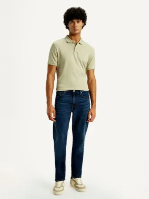 Men's 541 Med Indigo Athletic Tapered Fit Mid Rise Selvedge Jeans Neutral Casual Artist Vibe Premium