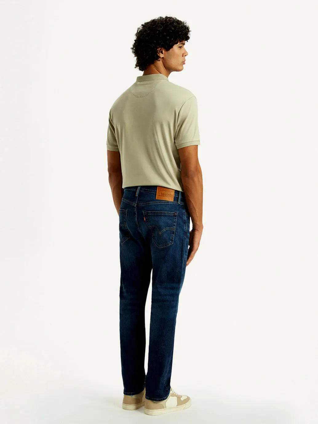 Unisex Fit Relaxed Thigh Cut Men's 541 Med Indigo Athletic Tapered Fit Mid Rise Selvedge Jeans