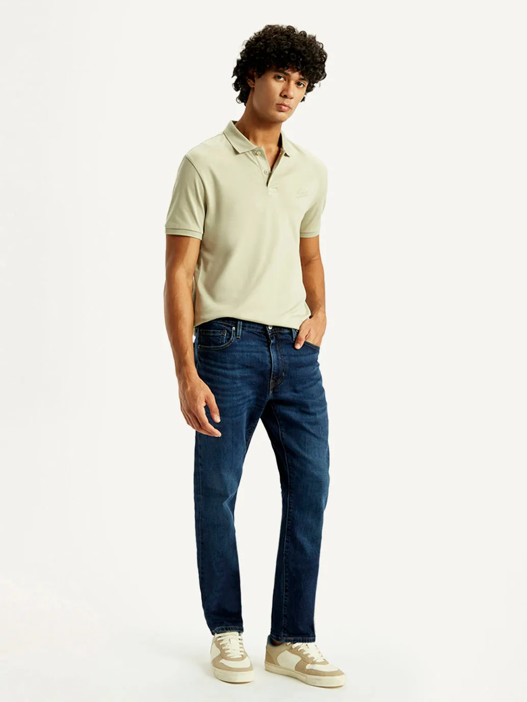 Neutral Style Must Have Wear Men's 541 Med Indigo Athletic Tapered Fit Mid Rise Selvedge Jeans