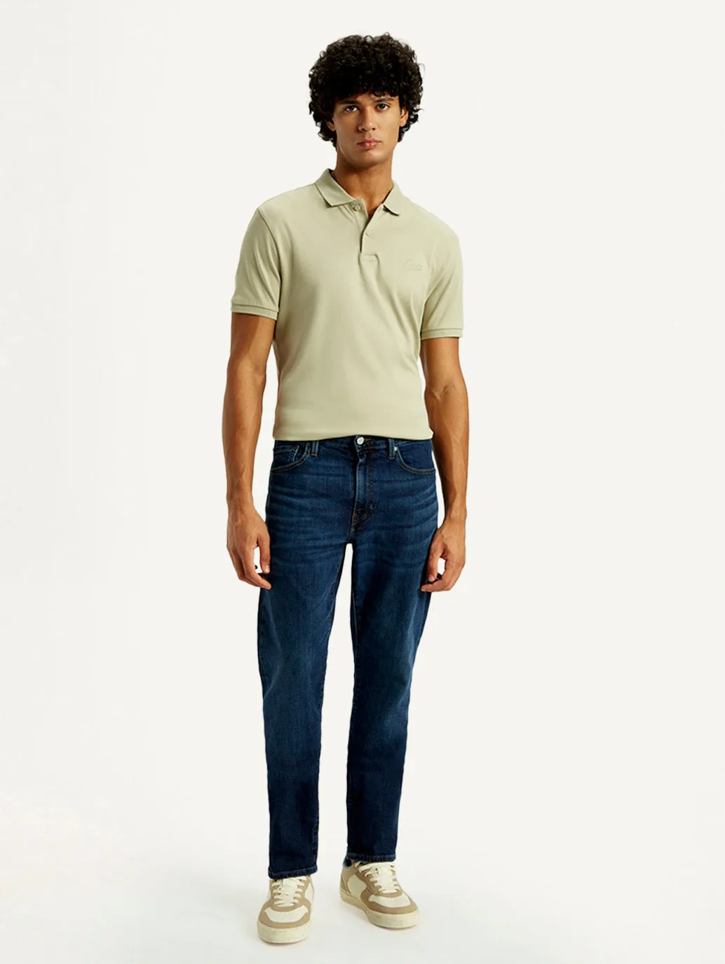 Men's 541 Med Indigo Athletic Tapered Fit Mid Rise Selvedge Jeans Neutral Casual Artist Vibe Premium