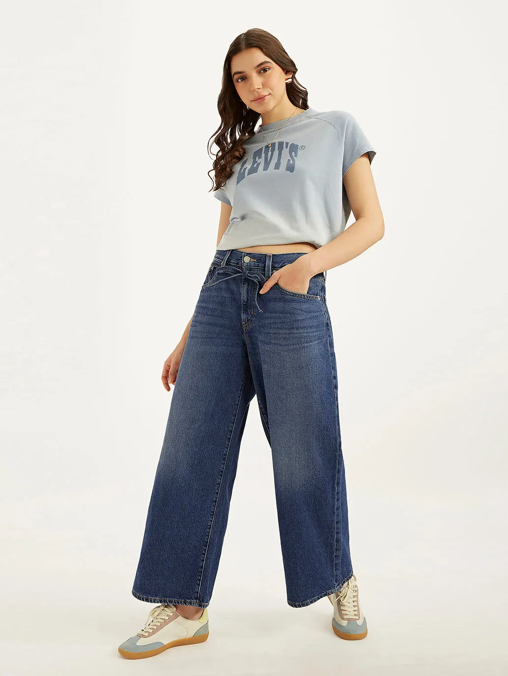 Unisex Wear Artist Vibe Regular Look Women's Blue XL Straight Fit Mid Rise Jeans