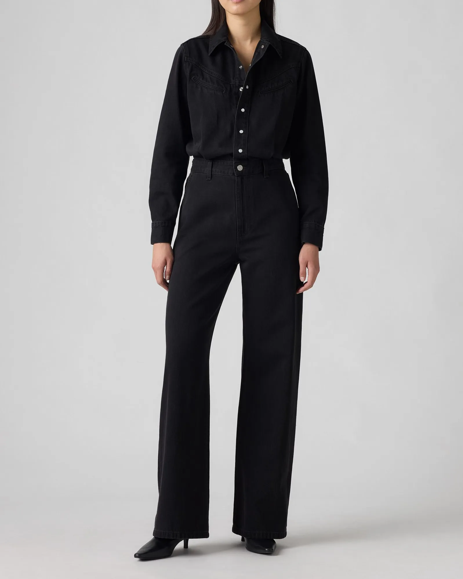 Daily Wear Festival Outfit Levi's? Womens Rinoa Wide Leg Jumpsuit - Capturing Moments