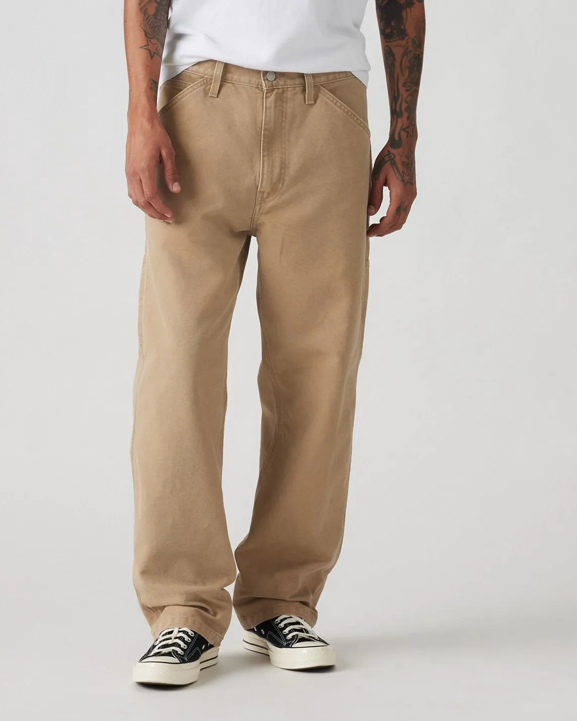 Levi's? Workwear 568 Loose Straight Carpenter Pants - Tigers Eye Canvas Premium Professional Wear Unisex Wear Modern Minimalist Stretch