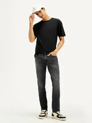 Men's 511 Charcoal Grey Slim Fit Mid Rise Jeans Layer Ready Streetwear Fan Premium