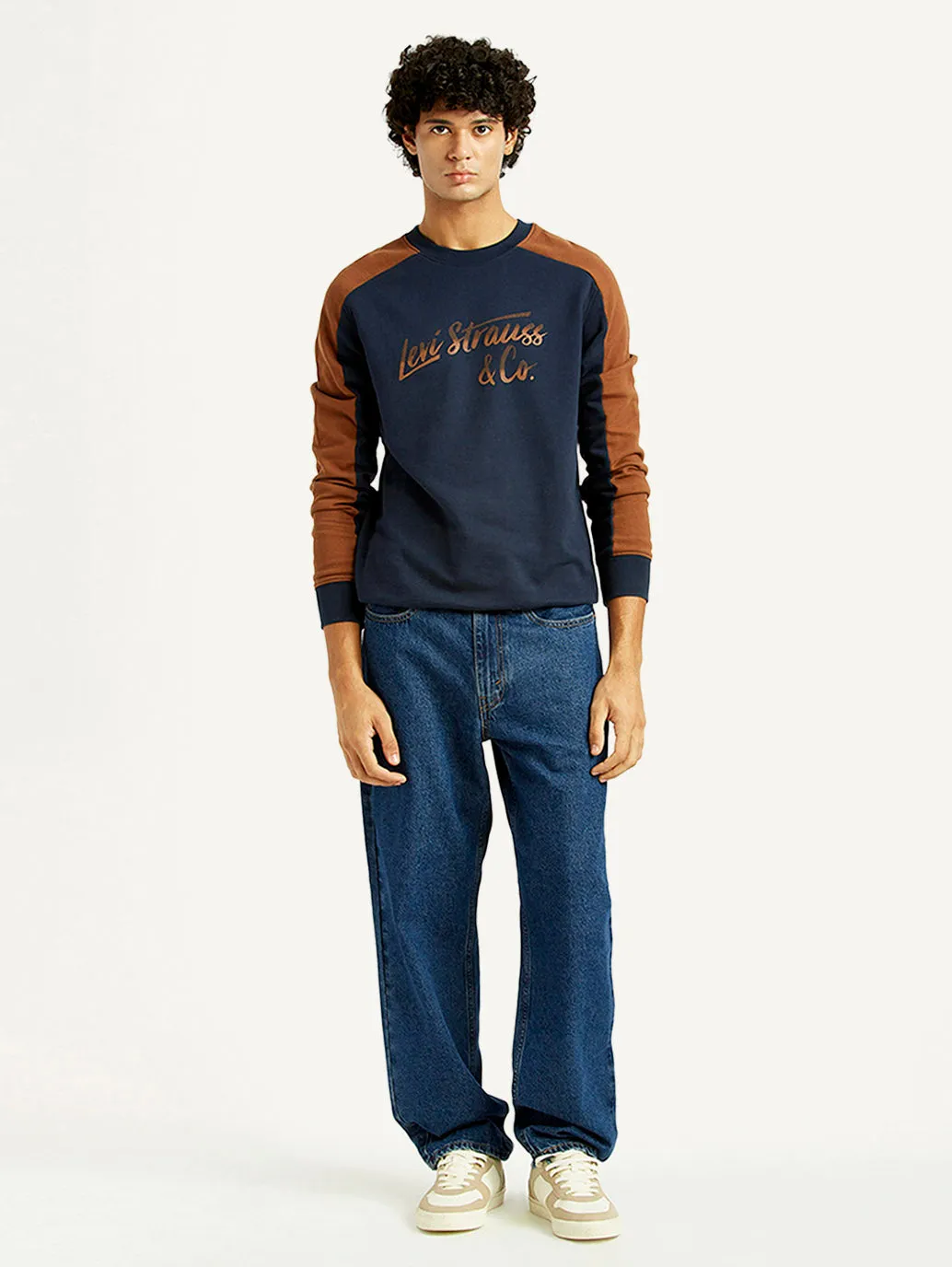 Men's 568 Med Indigo Loose Fit Mid Rise Jeans Daily Function